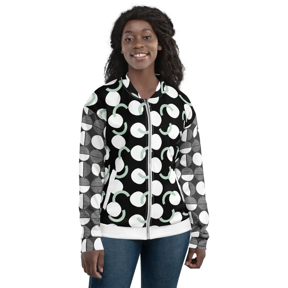 Abstract Bomber Jacket