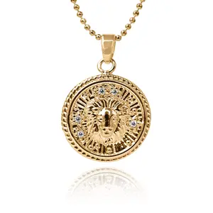Leo Zodiac Coin Necklace