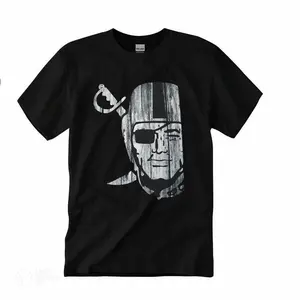 Raider Nation T-Shirt Raiders Silver Black Men'S Tee Unisex Crewneck Trend Tee