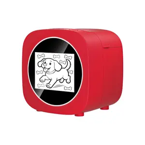 Smart AI Voice Sticker Printer Box, Magic Thermal Sticker Maker with Display, Inkless Portable Sticker Box for Home, Office, Study & DIY Projects, 5 Rolls Paper Included