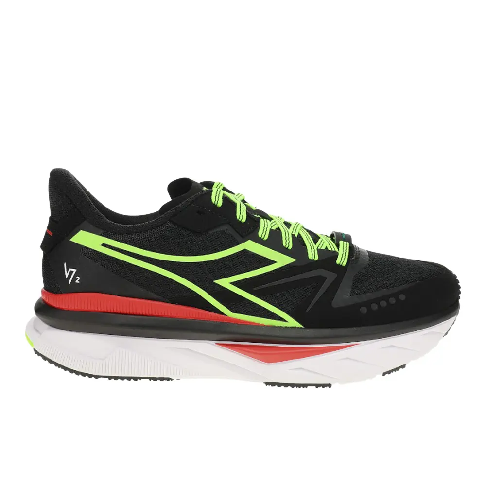 diadora Mens Atomo V7000-2 Running Sneakers Shoes - Black