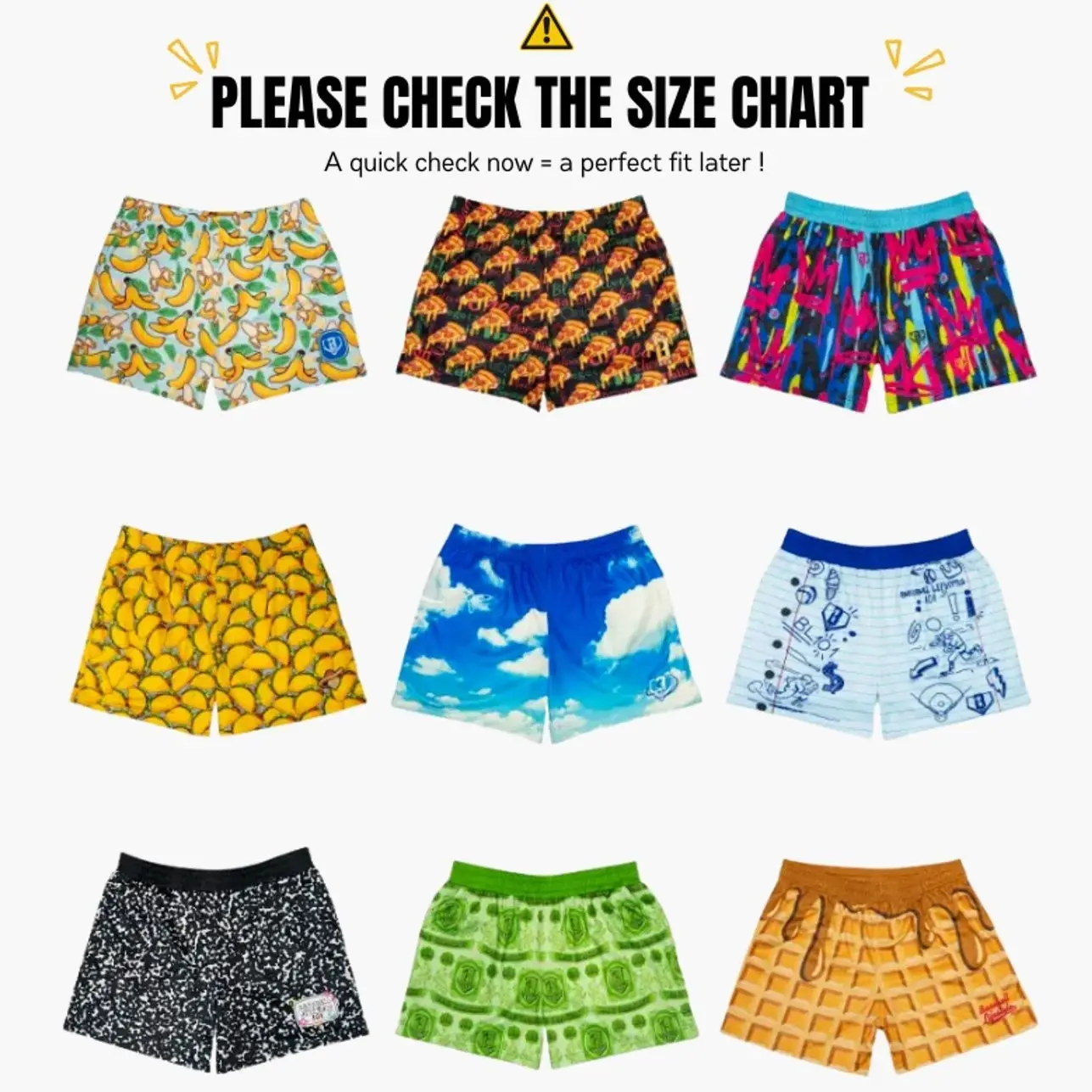 Colorful Pattern Shorts for Kids & Teens, Fun Summer Beach Casual Shorts, Cute Printed Swim Trunks