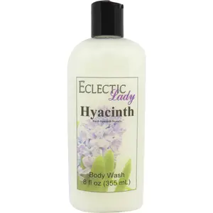 Hyacinth Liquid Pearl Body Wash, 3 in 1 Use for Bubble Bath, Hand Soap & Body Wash