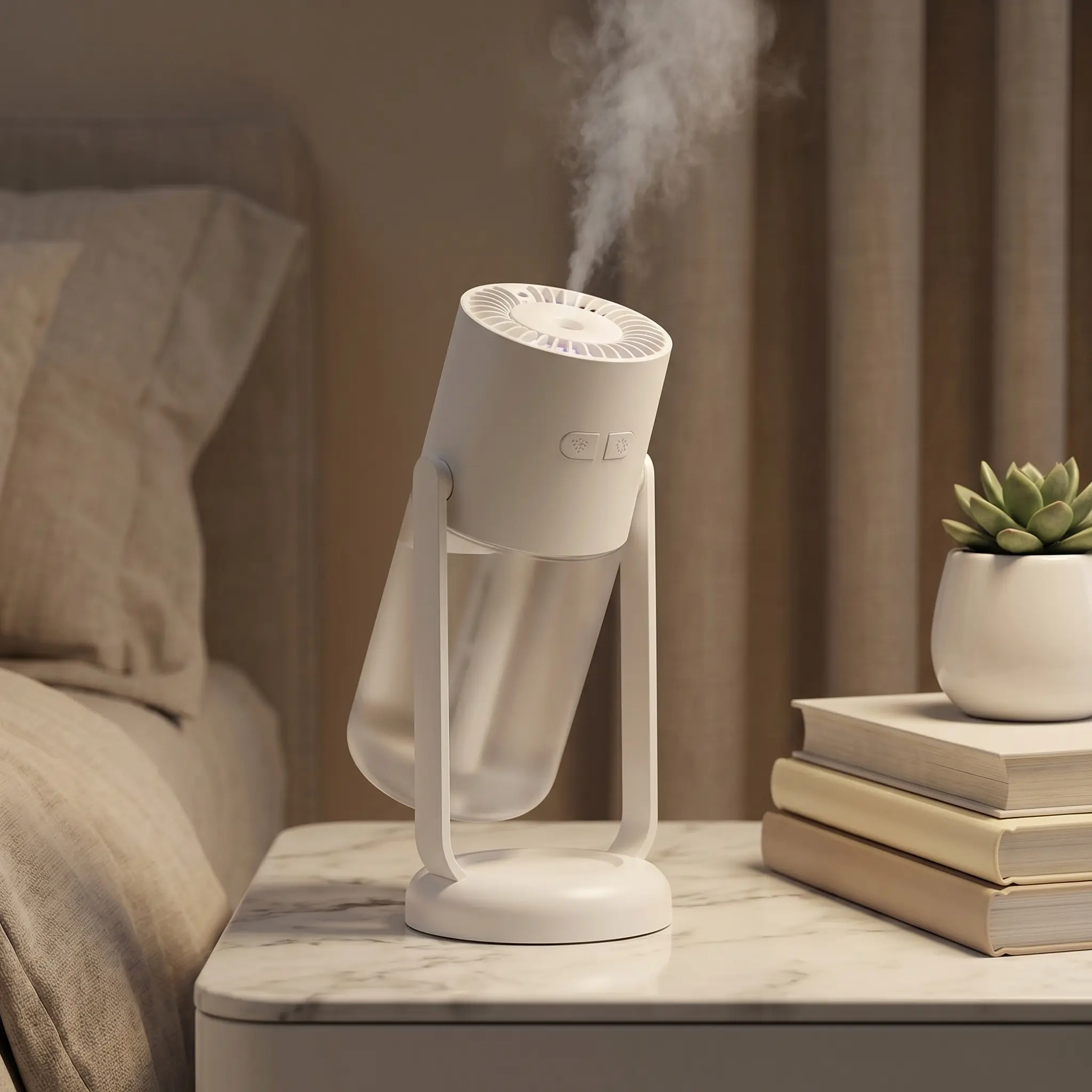 Humidifiers for Bedroom, Portable Cool Mist RGB Humidifier with 360° Rotation Stand, 260ml Large Tank, Fine Mist Output, Perfect for Car, Travel, Home and Office Daily Use#SummerWins#BackToSchoolDeal