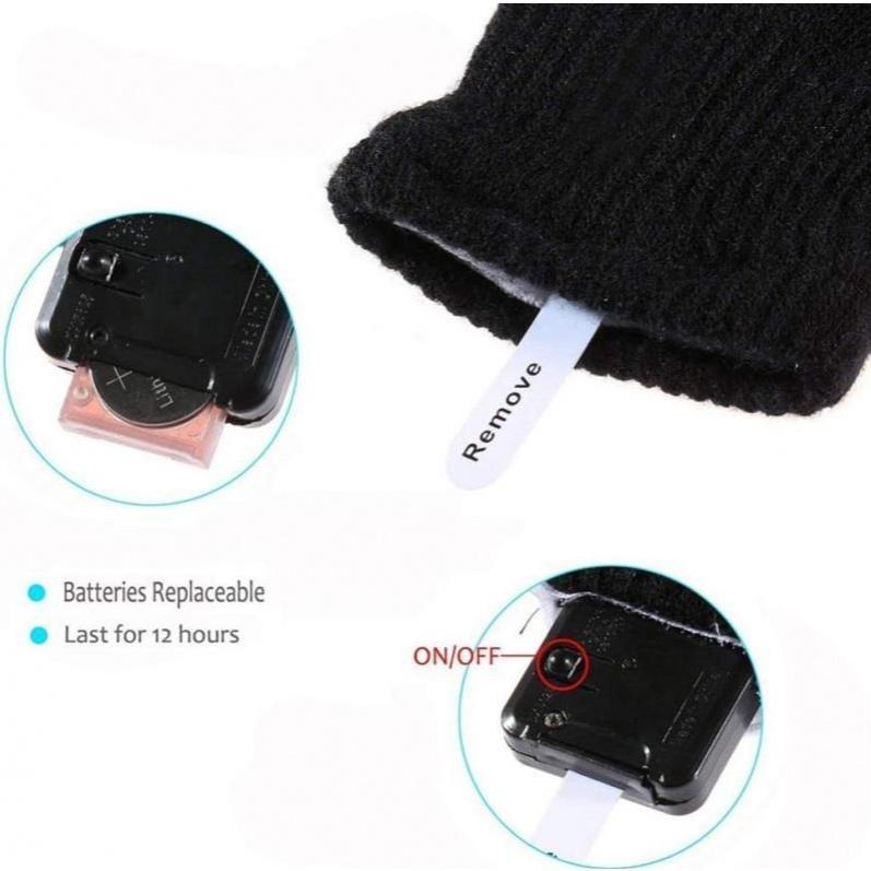 LED Light-Up Finger Gloves - Flashing Glow Rave Gloves, Perfect for Parties, Concerts & Nighttime Fun