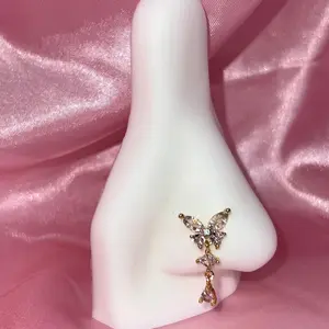 Butterfly Dangle Nose Ring