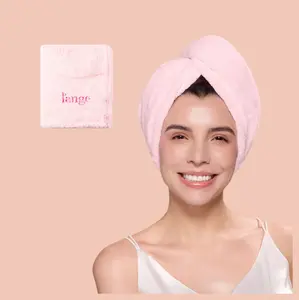 L'ANGE HAIR - Plush Hair Wrap Towel Medium Ultra-Absorbent Coral Fleece, Lightweight, Compact, Ultra-Absorbing