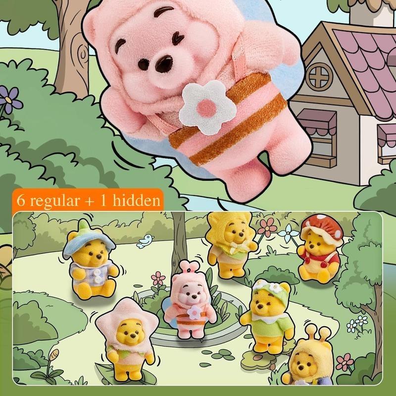 [Holiday Surprise Blind Box]Disney Winnie the Pooh Garden Series Blind Box – Cute Mystery Collectible Figurines for Gifts & Home Decoration