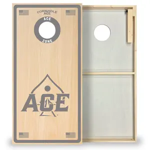 ACE Zone - Silver - Cornhole Board Set - Standard