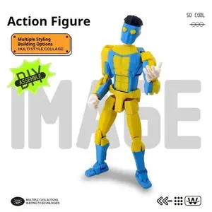 New Anime Invincible Mark Lucky 13 Multi Joint Movable Action Figures DIY Assembled Toys Desktop Decor Surprise Gift Collectible
