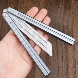 High-Quality Aluminum Butterfly Trainer Lg02, Cool Hand Tool Toy, Outdoor Edc Balancing Metal Tool, Flipper Tool for Training & Fun
