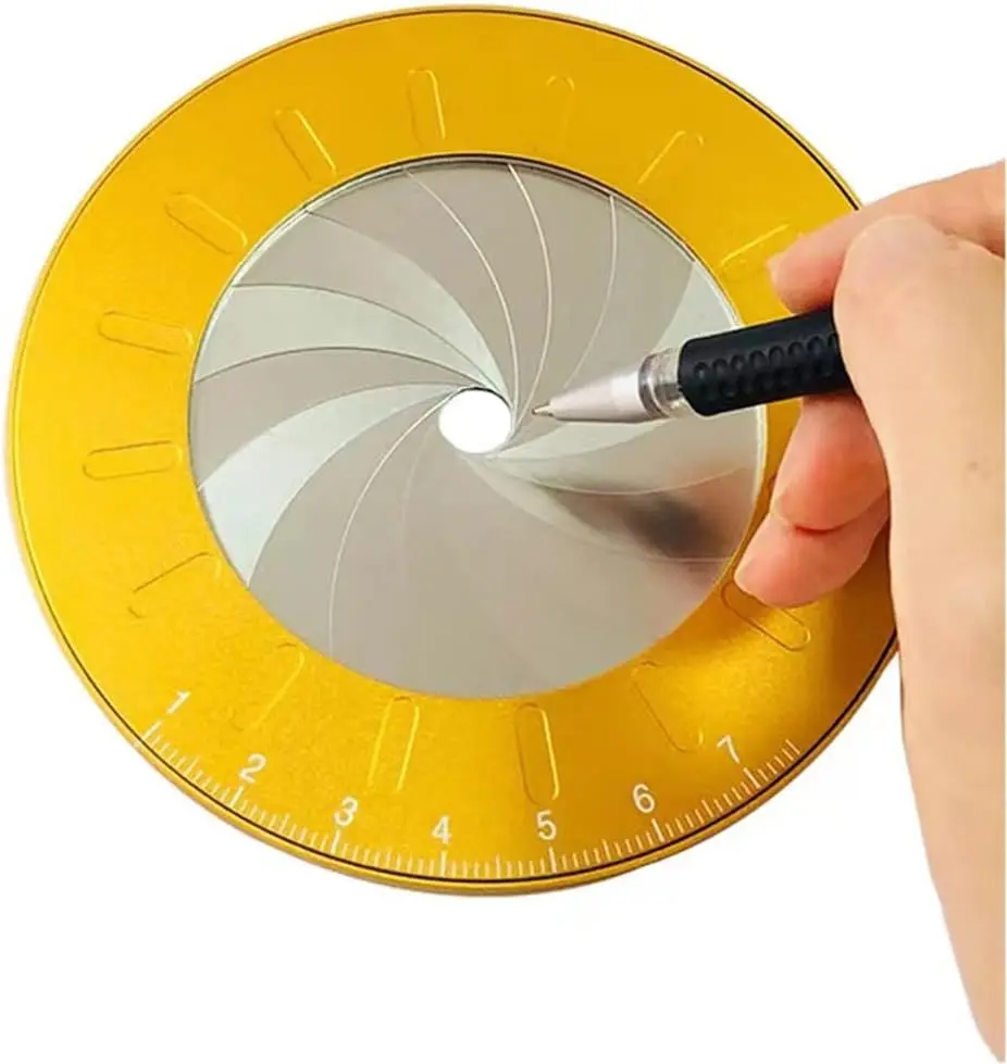 Adjustable Rotatable Circle Drawing Machine - Alloy+Steel Ruler (304 Stainless Steel & Aluminum Alloy), 4.9" Dia., Exquisite and Precise, Corrosion-Resistant Office & School Supply for Designers