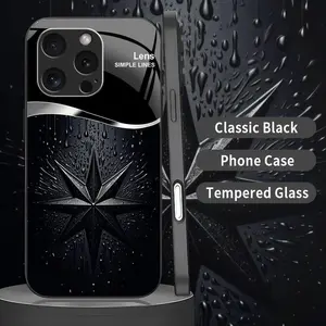 Luxury Star Phone Case — Realistic Raindrop Techwear Black Cover for iPhone 16 Pro — 975