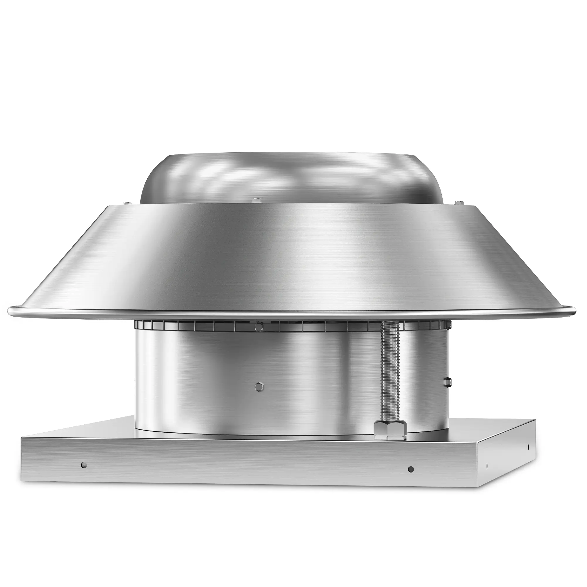 Axial Downblast Roof Air Supply Fan, Direct Drive Aluminum Weatherproof Vent Fan with Safety Screen ETL Listed, Duct-Free Commercial Roof Ventilation