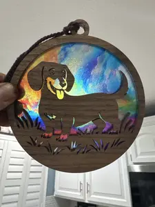 Dachshund Suncatcher for Sunny Window