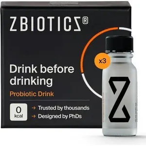 Morning Recovery Probiotic Shots – Patented Science-Backed Formula to Feel Better After Drinking & Wake Up Refreshed, Travel-Friendly Liquid Probiotic Supplement, Convenient 3-Pack of 0.47 fl oz Bottles