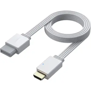 Wii to HDMI  Converter 1080P 5ft/150cm for  Device, Adapter with HDMI Male  Output Compatible with  Wii, Wii U, HDTV, -Supports  Wii Display Modes