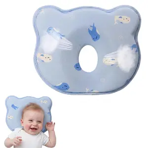 New Upgrade Soft Cozy Donut Baby Head Shaping Pillow, Memory Foam Pillow, Neck Support for Flat Head Prevention