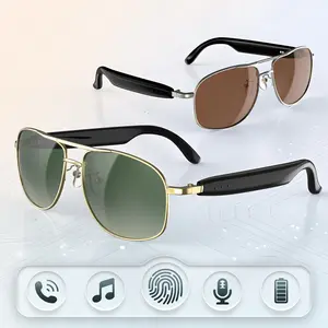 Smart Sunglasses UV Protection Anti-Blue Light , Bluetooth Wireless Connection,  Phone calls, Waterproof IP54，Bluetooth Glasses Compatible for Men & Women
