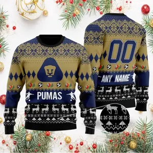 Liga MX Pumas UNAM | Personalized Name & Number Specialized 2021 Concepts Ugly Sweater V2