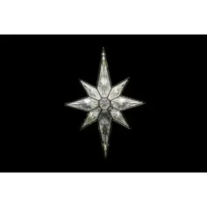 11 in. Bethlehem Star Tree Topper with Warm White LED