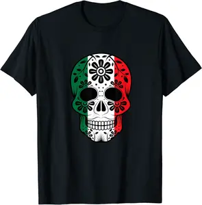 Dia De Los Muertos Sugar Skull Day Of The Dead Mexican Gift T-Shirt - Ronniemu Shop 75B08JKTR9Z8