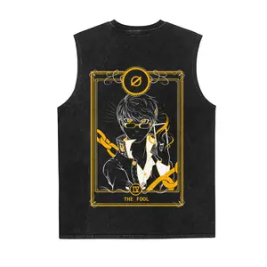 Persona 5 Game Vintage Tank 90s Graphic Sleeveless Tank Tops Men Vest Streetwear Outfits Men Vacation Outfits Sleeveless Shirt