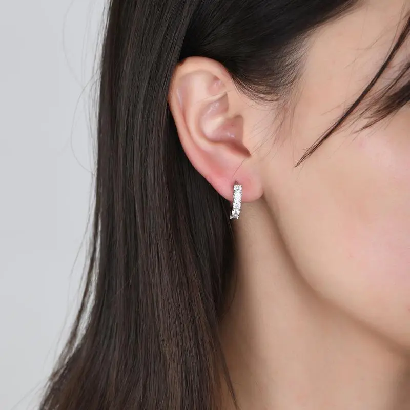 Rapper Hip Hop Hoop Earring For Men Trend Iced Out CZ Piercing Accessories On Ear Personality Jewelry gldmen'schain Rapper Hip Hop Hoop Earring For Men Trend Iced Out CZ Piercing Accessories On Ear Personality Jewelry gldmen'schain