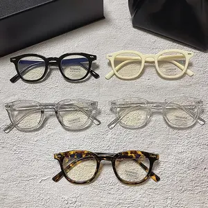 5 pcs Vintage Simple Anti Blue Light Glasses Men Women Blue Light Blocking Glasses Computer Screen Glasses Decorate Eyeglasses