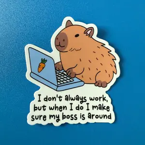 I Don't Always Work Sticker Vinyl Decal