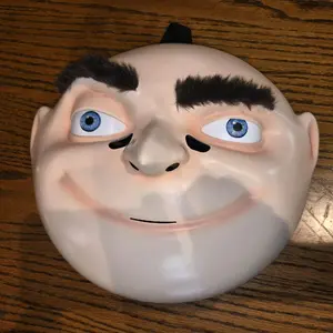 Officially Licensed Despicable Me Felonious Gru Hard Plastic Adult Costume Mask 11x13