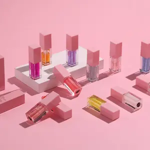 Lip Plumping Oil Plant Transparent Fruit Lip Oil Care Lip Plumping Liquid Lip Gloss No Logo Lip Color Lip Balm In Stock