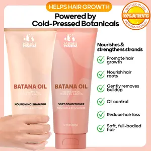 Batana Oil Shampoo & Conditioner Set – Supports Healthy Hair Growth & Stronger Roots | With Biotin, Rosemary & Jojoba – 12 fl oz Duo