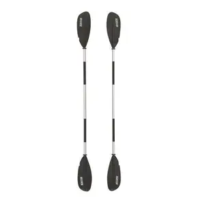 Bestway Hydro Force 91” Adjustable Aluminum Locking Kayak Paddle and Grip, Black