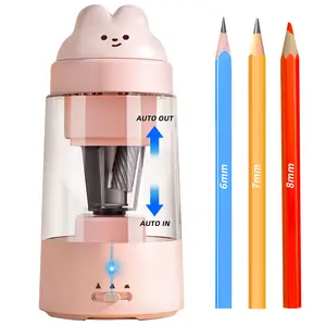 ZMOL Fully Automatic Electric Pencil Sharpener for Colored Pencils, Fully Automatic, Rechargeable, Contactless Design, 7-11.5mm, Ideal for Home and Classroom