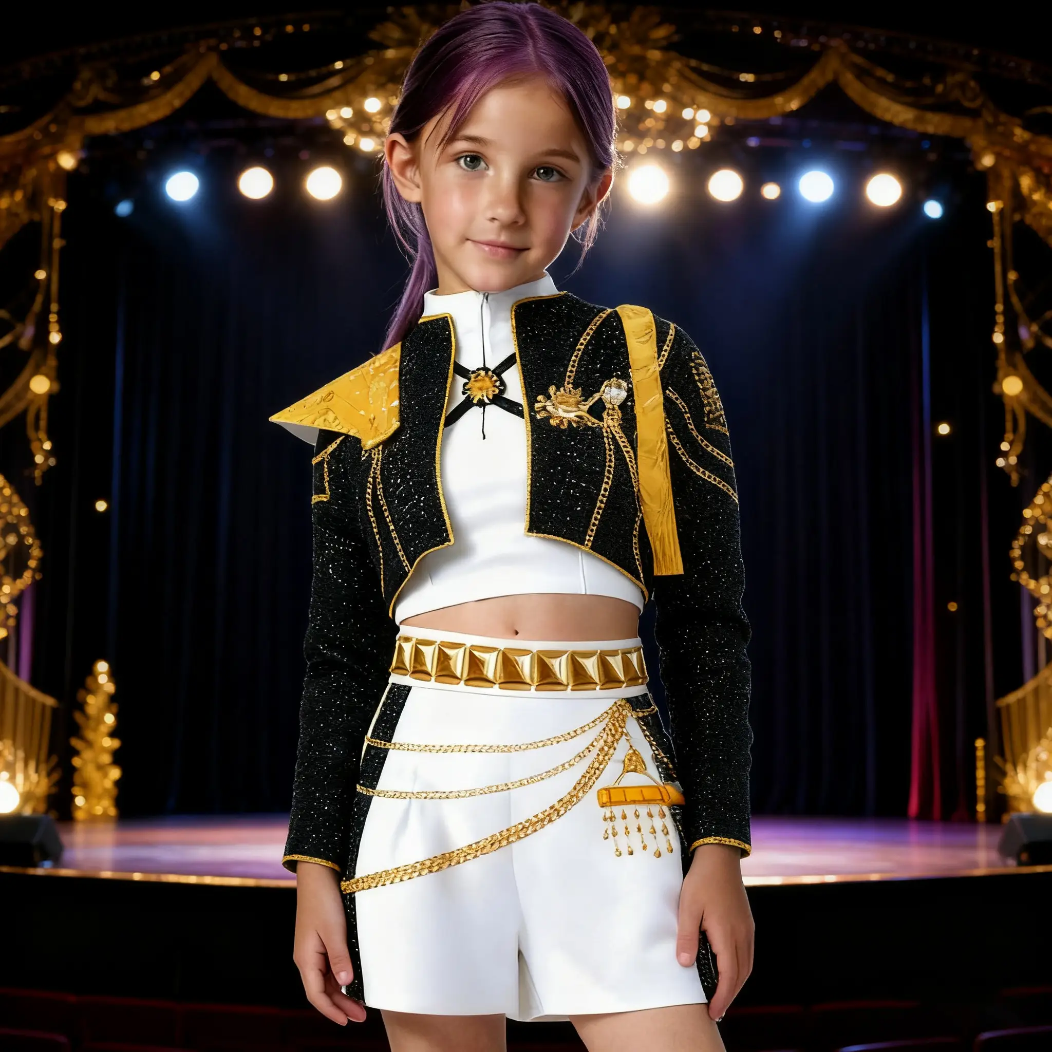 KPop Demon Hunter Girls Costume 2-Piece Set | TikTok Trending Jacket & Skirt for Halloween Cosplay, Dance Performance, Party Wear for Teens Kids