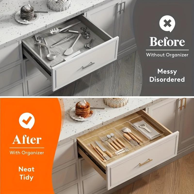 Mothers Day Gift Large Capacity Storage Boxes Set Durable Plastic Airtight Organizer for Pantry Vanity Countertop Drawers Home Kitchen Food Organization Must Have Home Essentials