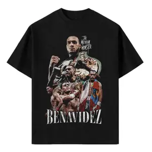 David Benavidez Tee Shirt Boxing Tee Mexican Boxer Shirt El Bandera Roja Graphic Fight Night Shirt Vintage Boxing Merch Streetwear Unisex Cotton Fan Gift Breathable Casual Crewneck Menswear Top Outfit 2026 Edition