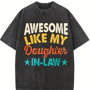 Awesome Like My Daughter In Law Tee, Gift from Daughter to Dad, Funny Shirt for Men, Husband Gift, New Dad Shirt, Funny Dad Shirt