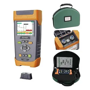1310/1550nm 32/30dB Singlemode OTDR Komshine QX55 Mini OTDR with VFL 5-8km + Fiber Power Meter OPM + SM Light Source 1310/1550nm + Link Map Feature with 1:16 Fiber Splitters + RJ45 Networks Test