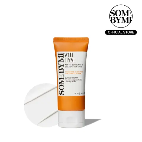 V10 Hyal Air Fit Sunscreen SPF 50 1.69oz - Korean Skincare - Centella Sunscreen for Sensitive Skin - Non-Greasy, No White Cast & No Eye Irritation