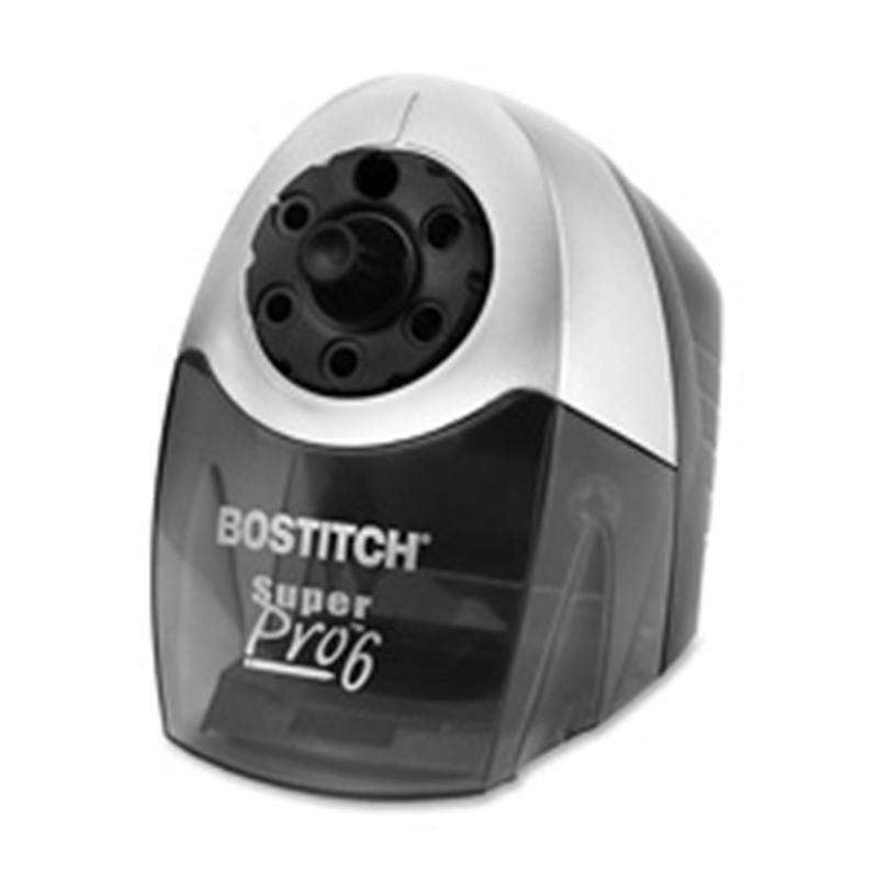 BOSEPS12HC Heavy-Duty Commercial Pencil Sharpener with Heavy-Duty Motor, Auto-Stop, Dual Cutters, 6' Power Cord, Built-In Fan, Safety Switch, Thermal Overload Switch, 5in x9in x7.50in, Gray - Stationery Office Supplies, Writing Tools