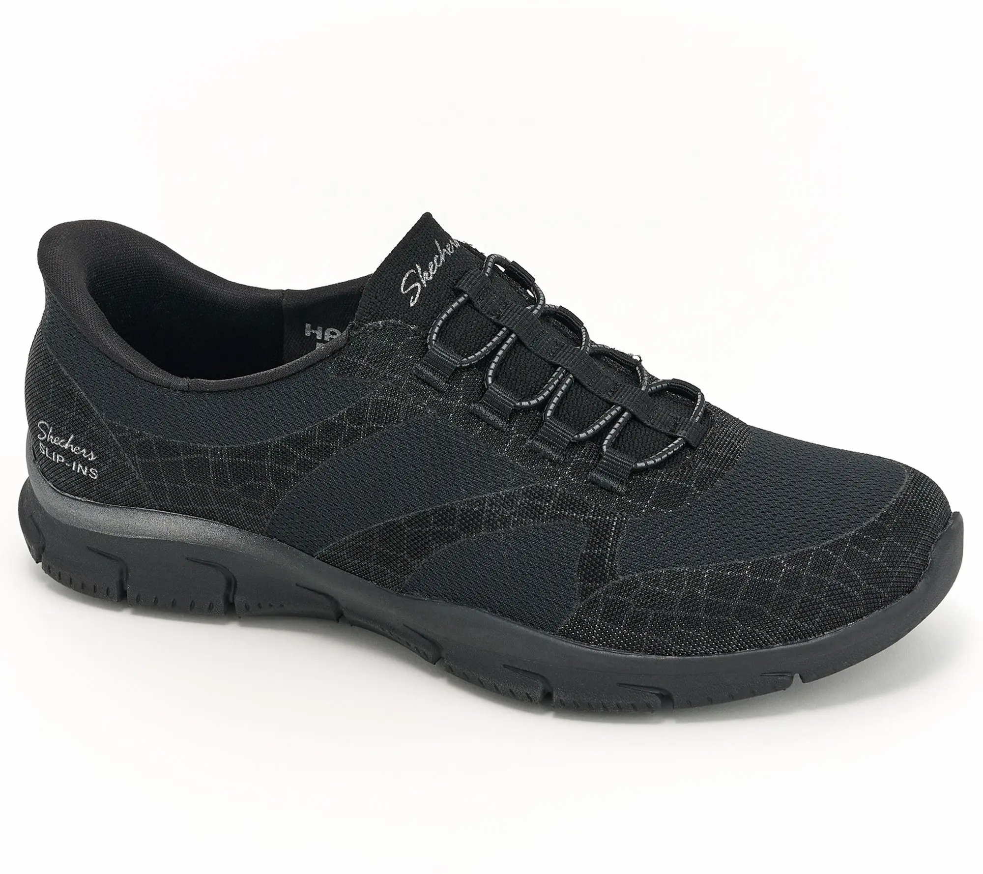 Skechers Slip-ins_Vegan Washable Shimmer Snake Bungee Shoes