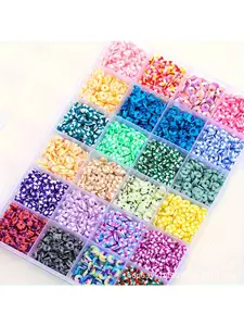 1PC Hot Selling 24 Grid Clay Bead Set Box Soft Ceramic Beads Handmade DIY Bead Bracelet Accessories Materials