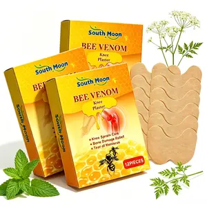 Bee Venom Knee Patches 12PCS Per Box, Natural Joint Care Stickers to Relieve Knee Discomfort, Soothe Soreness and Stiffness, Perfect for Daily Knee Massage & Joint Support for Adults Elderly Sports Lovers