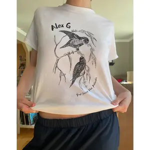 Alex G Shirt- God Save the Animals Birds- Alex G Merch- Minimalist Line Art Band Tee- Alex G Hoodie- Unisex Heavy Cotton Tee