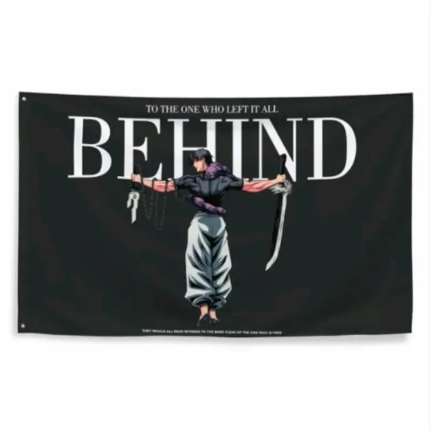Toji Anime Jujutsu Flag Banner 3x5ft Double stitching Polyester Wall Tapestry for Hanging College Dorm Room Decoration Outdoor Indoor Banner with  Brass Grommets