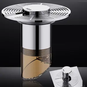 Bathroom Sink Stopper, Upgraded model, Auto - elevation and descent via water buoyancy,Removable Drain Strainer, Hair Catcher Basket, Bathroom Sink Plug Replacement