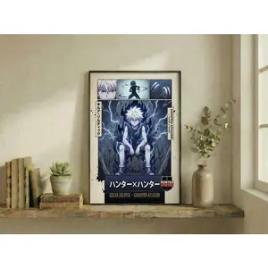 Killua Zoldyck Poster, Hunter x Hunter Anime Wall Art