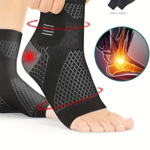 High-Quality Ankle Protective Compression Socks, Arch & Ankle Support, Open-Toe Design, Elastic Foot Braces, Daily Wear & Outdoor Activities